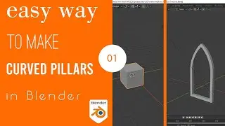 Make Curved Pillars | in Blender