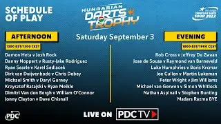 PDC Hungarian Darts Trophy 2022 Round 2 Joe Cullen v Martin Lukeman 2022 09 04 HUN
