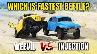 GTA ONLINE - WEEVIL VS INJECTION (WHICH IS FASTEST BEETLE?)
