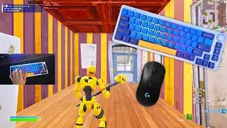 Custom Keyboard😍Fortnite Keyboard Sounds Smooth 240FPS Gameplay
