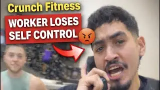When a Crunch Fitness worker completely loses self control on camera #fyp #crunchfitness #viral #fun