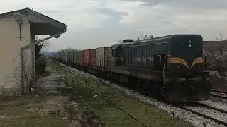 ŽS 661-247 ON CONTAINERS WHILE PASSING STATION Batočina | 25.01.2026.
