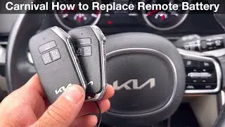 Kia Carnival How to Replace Remote Key Battery / Fob