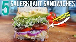 5 - Probiotic SAUERKRAUT SANDWICH RECIPES - Insanely  Delicious!