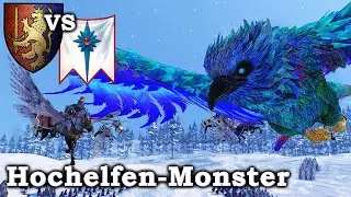 Bretonen vs Hochelfen-Monster - Total War: Warhammer 2