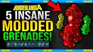 Borderlands 4 - TOP 5 INSANE MODDED GRENADES You NEED TO SEE!