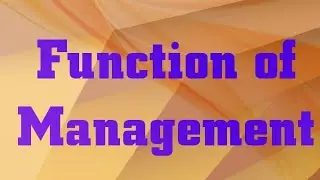 #functionofmanagement #planning #organizing #staffing #directing #controlling