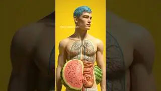 Enjoy Watermelon | Inside Human Body #shorts #viralshorts #digestivehealth #anatomyshorts #anatomy