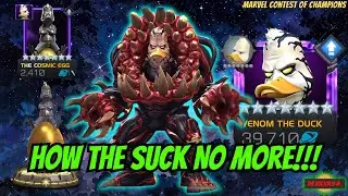 How To Use The New MCOC Venom The Duck With the New Cosmic Egg Relic - Marvel Contest of Champions