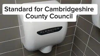 Excel Dryer Xlerator Hand Dryer at Cambridge Central Library Level 2 ♿
