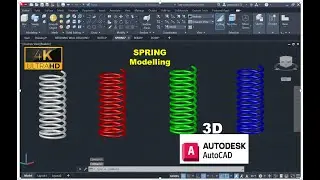SPRING modelling in AutoCAD 4K ULTRA HD