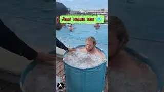 Monday morning Ice Baths are essential. New #viking record broken! #wimhofmethod #shorts #icebath
