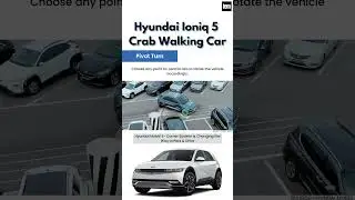 New Hyundai e-Corner System Crab Walking Car 🦀, Zero Turn #hyundai #ioniq5 #youtubeshorts #shorts