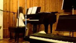Lily Polenchuk plays piano