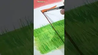 Independence Day Painting Easy ❤️15 August Drawing with watercolor #shorts #independenceday #art