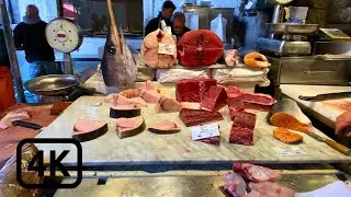 Italy 4K [Walking Tour] Catania Fish Market