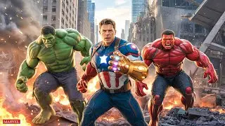 Captain America Wields the INFINITY GAUNTLET! | Hulk & Red Hulk vs Thanos | Marvel Cinematic Battle