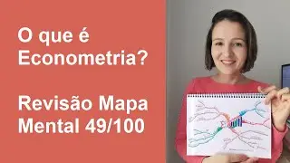 O que é Econometria? Entenda com esse Mapa Mental feito à mão