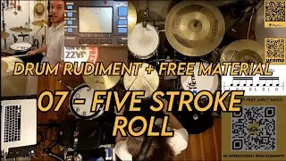 07 - Five Stroke Roll - Drum Rudiments - Caio Moskalkoff