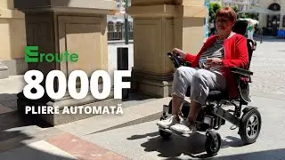 Eroute 8000F &ndash; Pliere și desfășurare automată &ndash; Scaun cu rotile electric ușor pliabil
