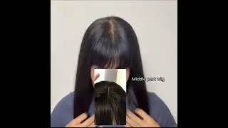 Middle Part wig/Fringe bang hair on forehead / new style wig