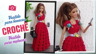 Vestido de Crochê para Bonecas