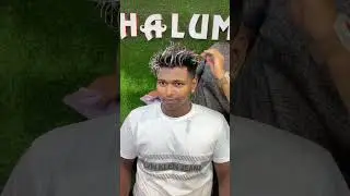 White hair colour with coolest bad boy #tamil #haircut #firehaircut #hairstyle #mullet #barber