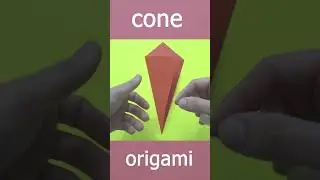 paper cone #cone #origami #tutorial #shorts #short