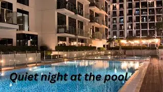 Night Pool Ambience &mdash; Calm Water Reflections for Relaxing & Sleep