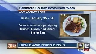 Baltimore County Restaurant Week held this month