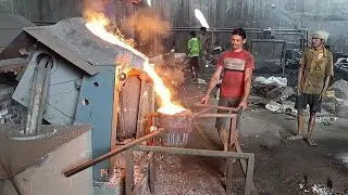 Fully CI Casting process explain video by indopower furnace.(NUT & CLAMP CASTING)