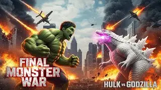 Hulk vs White Godzilla &ndash; Ultimate War Destroys the City | Epic Monster Battle