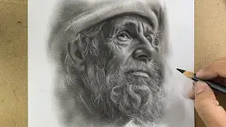 Old Man Realistic Drawing | Mastering Texture & Wrinkle Details
