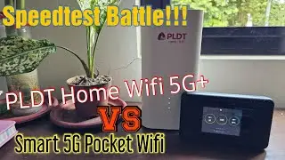 Speedtest Battle : H153 PLDT Home 5G+ Wifi vs Smart Pocket 5G vs Globe 5G Mobile Data in Alabang