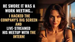 HE SWORE IT WAS A WORK MEETING&hellip; I HACKED THE COMPANY'S BIG SCREEN AND LIVE-STREAMED HIS MEETUP WITH
