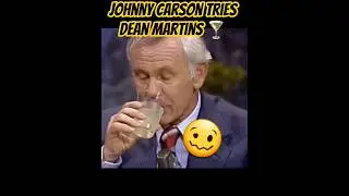 Johnny Carson tries Dean Martin's🍸 🤣 #shorts #deanmartin #johnnycarson #tonightshow