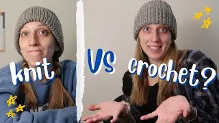 i crocheted a beanie to compare it to my knitted one