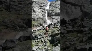 the biggest waterfall shaar in the central Asia