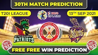 CPL 2021 | St Kitts vs Trinbago I 30th Match Prediction | 100% Free Report