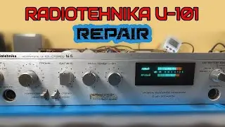 Repairing Vintage Stereo Amplifier Radiotehnika U-101