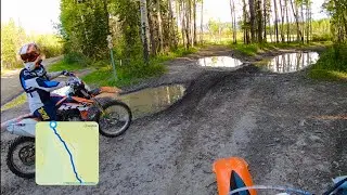 KTM SXF 450 - MCLEAN CREEK DIRTBIKE TRAIL RIDING ALBERTA 2020