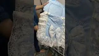 Round Nest with Flowers | Carry Nest with Side Zip | Baby Essentials