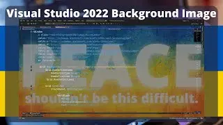 Visual Studio 2019/2022 Background Image with Claudia IDE | Tutorial
