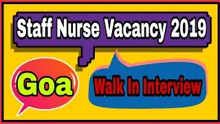 GMC staff nurse recruitment 2019 || Nursing officer vacancy 2019 || Nursing Trends