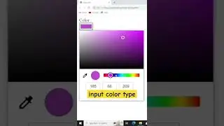 input color type. input color example. #coding #html #code #htmltags