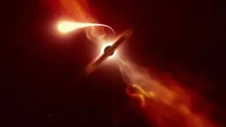 O MAIS PR&Oacute;XIMO REGISTRO DE UMA ESTRELA DEVORADA POR UM BURACO NEGRO !
