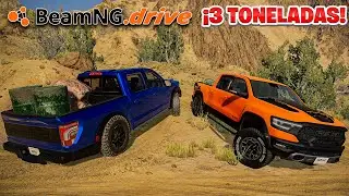 ¡3 TONELADAS vs Ford RAPTOR y Dodge RAM! | BeamNG.drive