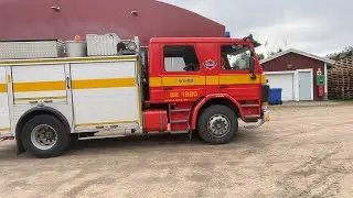 K&ouml;p Brandbil / Sl&auml;ckbil Scania P93ML 4X2L 28042Z elverk+vinsch p&aring; Klaravik