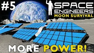 Больше энергии с солнечными батареями! | Перезагрузка Space Engineers на Луне #5