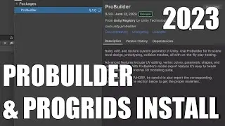 Install ProBuilder & ProGrids in 2 Minutes 2023